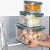 Food Storage Container Square Shape Moist-proof Sealed Design Plastic Kitchen Foods Storage Canisters for Pantry