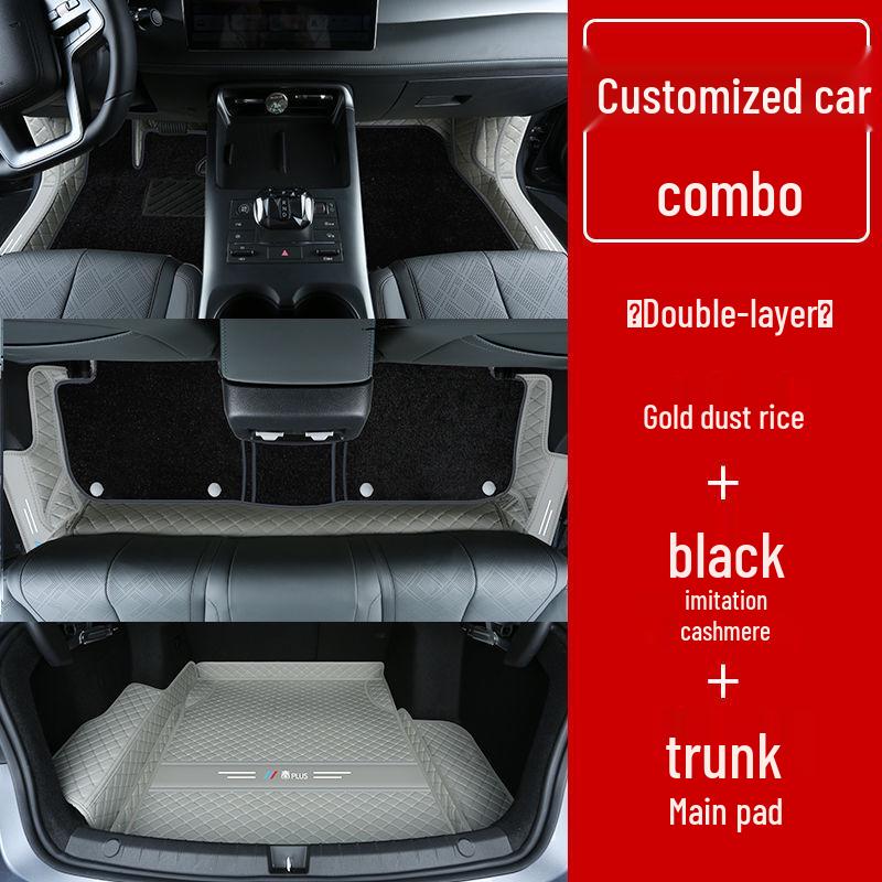 Double Layer Floor Mats for BYD Qin Plus/Plus DMi/Plus EV