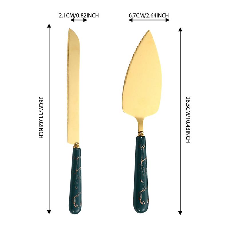 Cake Cutter And Pie Spatula Wedding Cake Cutting Set Pie Server Cake Cutter Knives Pastry Pie Pizza Cutter Cake Knives & Server