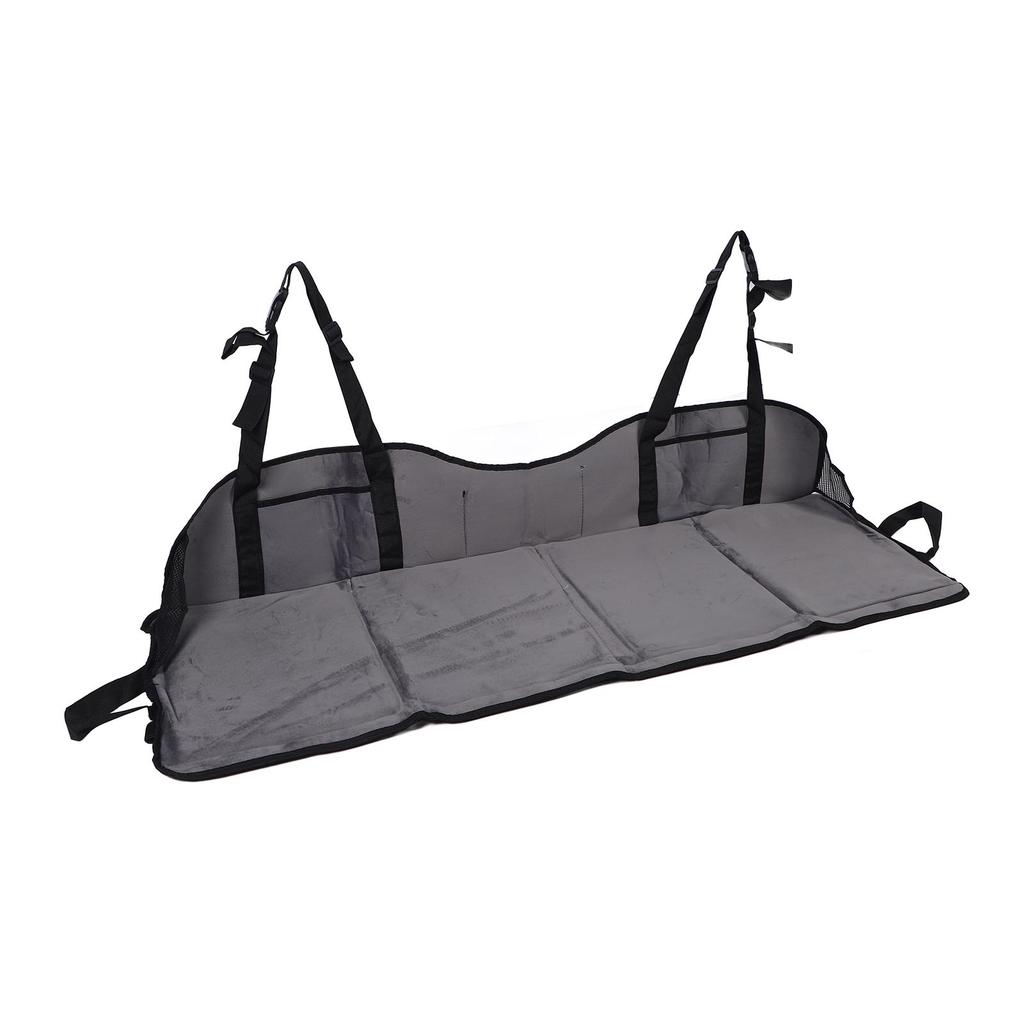 Foldable Car Back Seat Extender Soft Enhanced Comfort Plush Portable Rear Seat Mattrss Extension Plate for Vehicle SUV