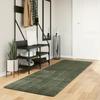 VidaXL HUARTE Soft and Washable Short Pile Rug Forest Green 80x250cm 375092