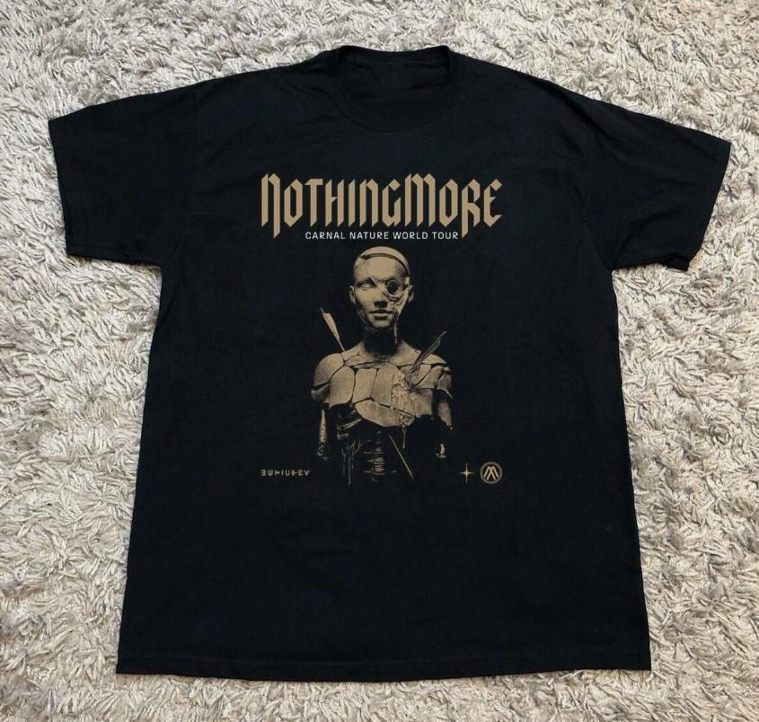 Nothing More Carnal Nature World Tour 2025 Black Cotton S-5XL T-shirt Unisex T-Shirt S