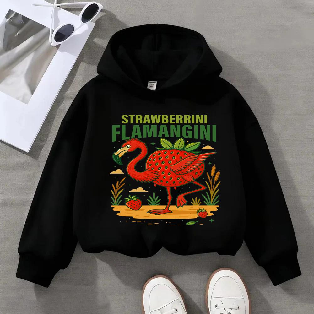 Cute Ballerina Cappuccina Printed Kids Sweatshirt for Girls Fashionable and Comfortable Children's Pullover Top