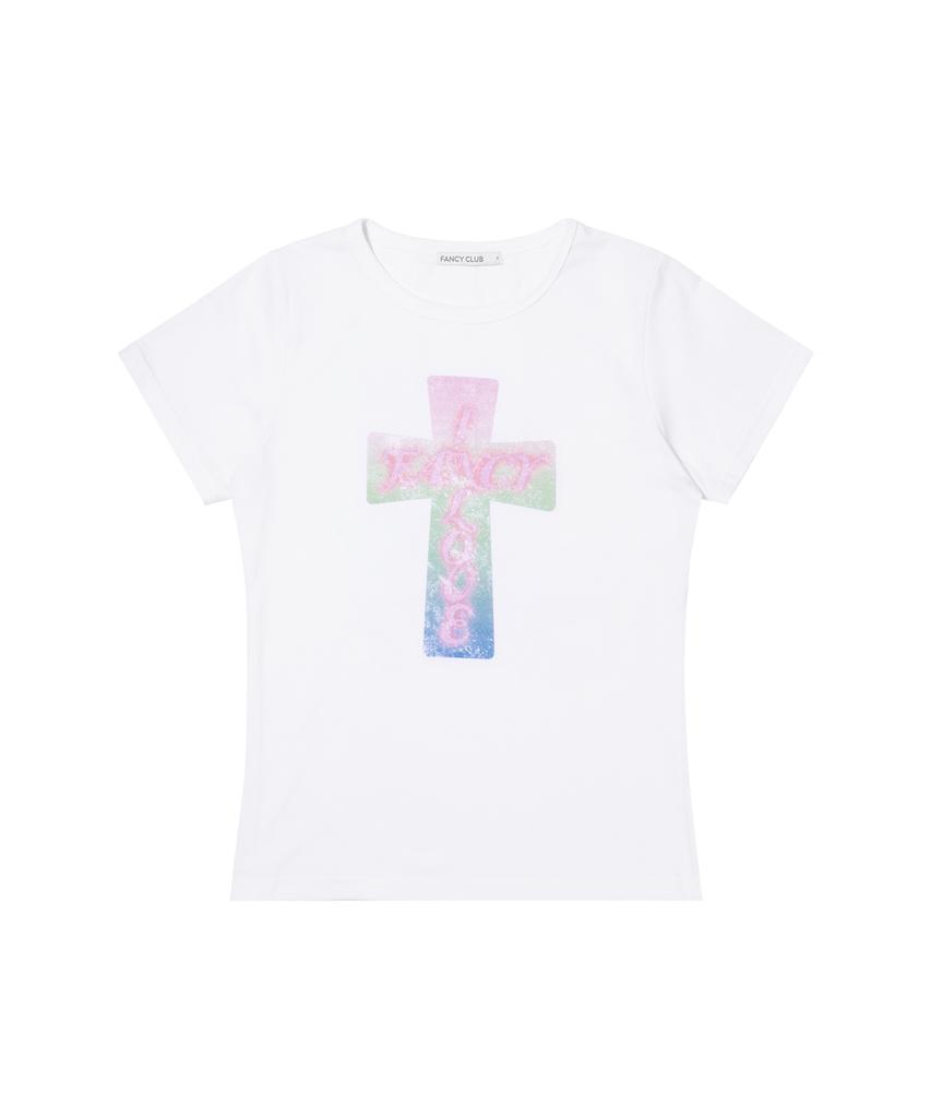 FANCY CLUB Pros Glossy Tee (White) F26Qb059