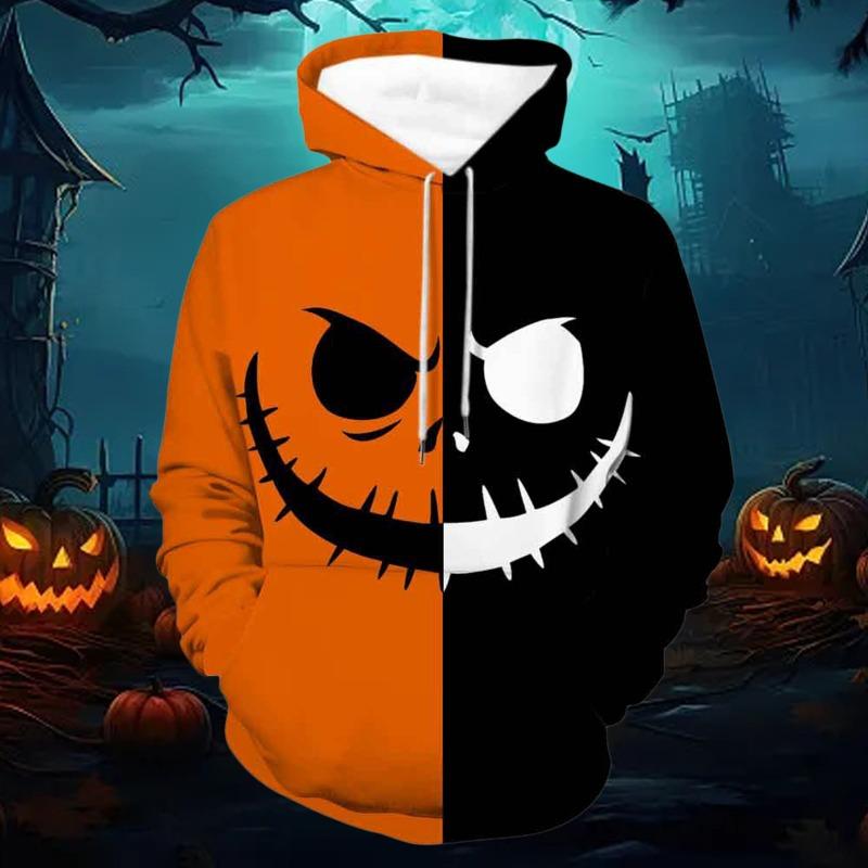Fashion Halloween Men Hoodies Sweatshirts Women 3d Print Pumpkin Print Hoodies Autumn 2025 New Unisex Harajuku Party Pullover