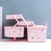 New Children's Hair Accessories Storage Box Head Rope Hairpin Card Pen Sundries Stationery Box 3-laye Cute Girl Jewelry Box