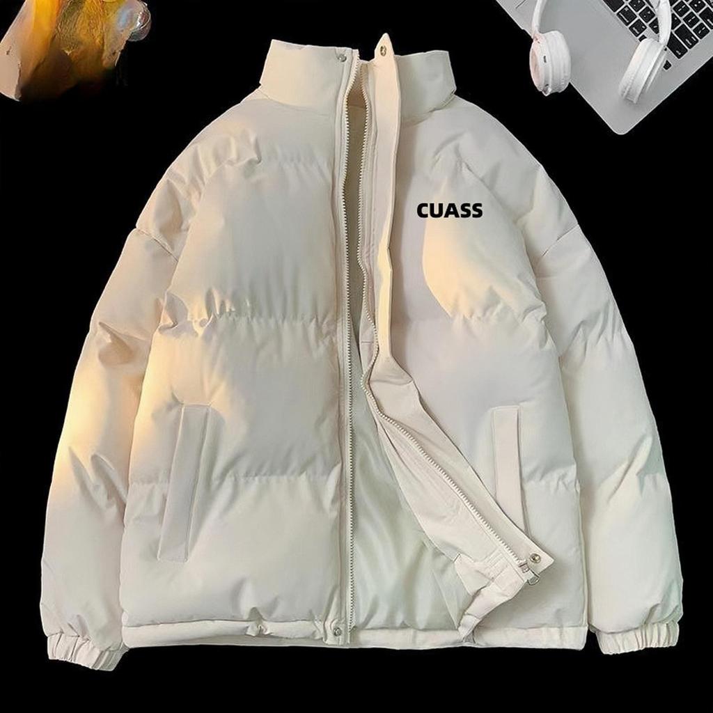 Men's Lambswool Cotton Jacket: Plush, Warm & Thickened Winter Outerwear for Couples.