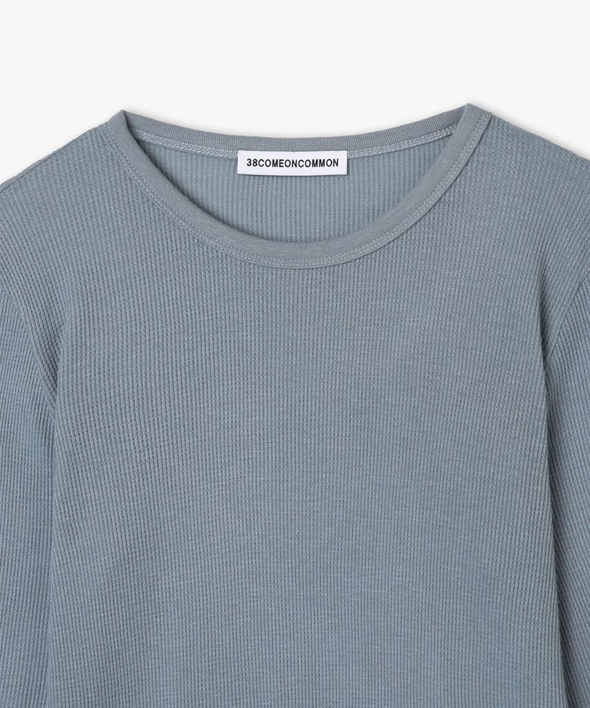 38COMEONCOMMON Waffle Slim Long Sleeve (Powder Blue)