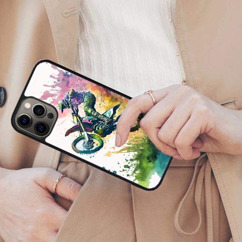 Mountain Bike 2 Watercolour Magnetic Phone Case For APPLE iPhone 17 Air 16 14 13 12 Pro Max 15 Plus Wireless MagSafe Cover
