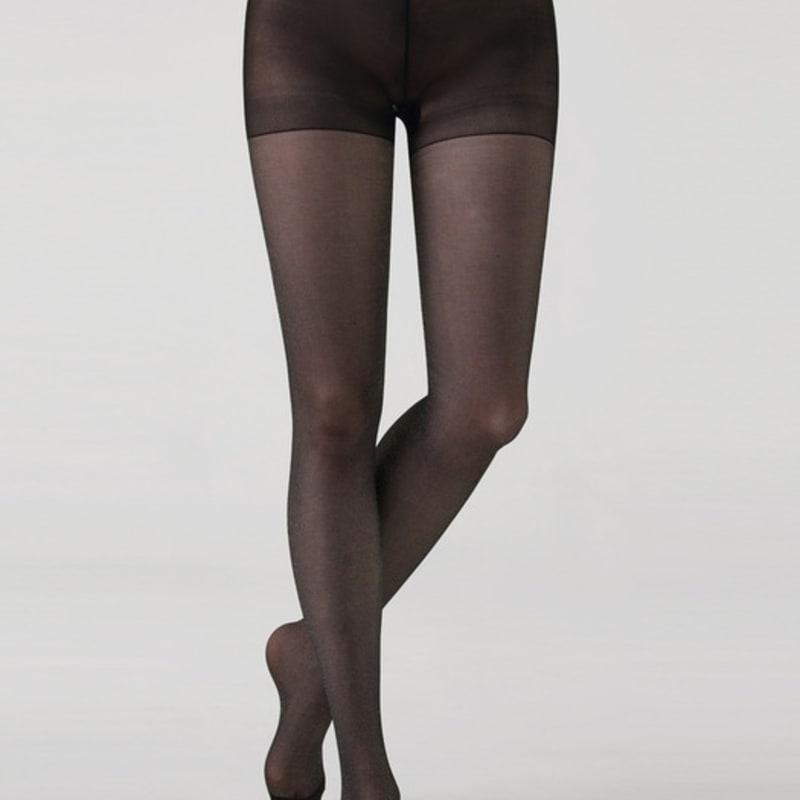 HUGDAY [20 Denier] Silver Glitter Pearl Pantyhose