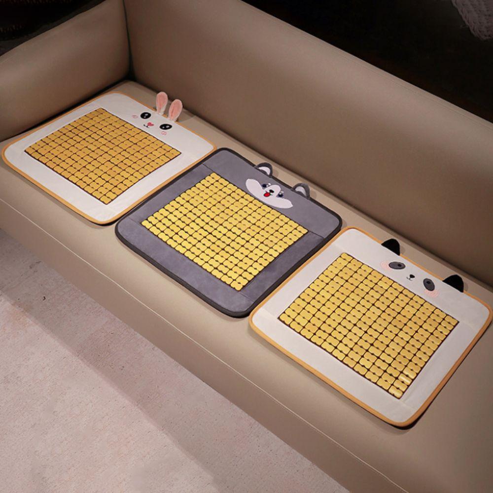 Cartoon Animal Pattern Summer Cool Seat Cushion Breathable Square Student Chair Mat Anti Slip Cooling Car Seat Mat Office