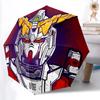 1 Stück Gundam Automatischer Auf-/Zuklappbarer Regenschirm, Winddichte 8-Rippen-Konstruktion, Leichter Reise-Regenschirm für Damen/Herren,a0902089