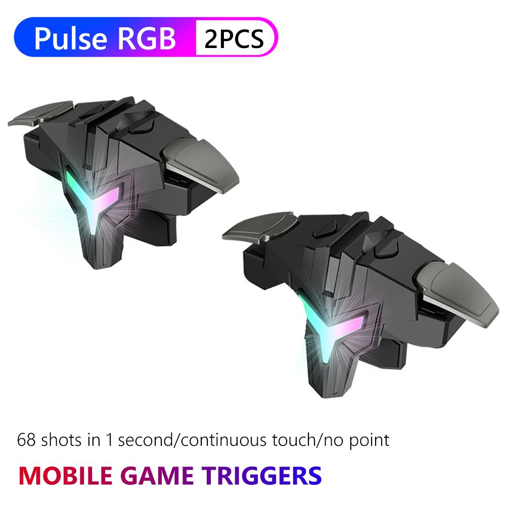 A1 per Gioco Mobile PUBG Controller Meccanico RGB per Gaming Gamepad Joystick Mira Sparo L1R1 Pulsanti Trigger per IPhone Android