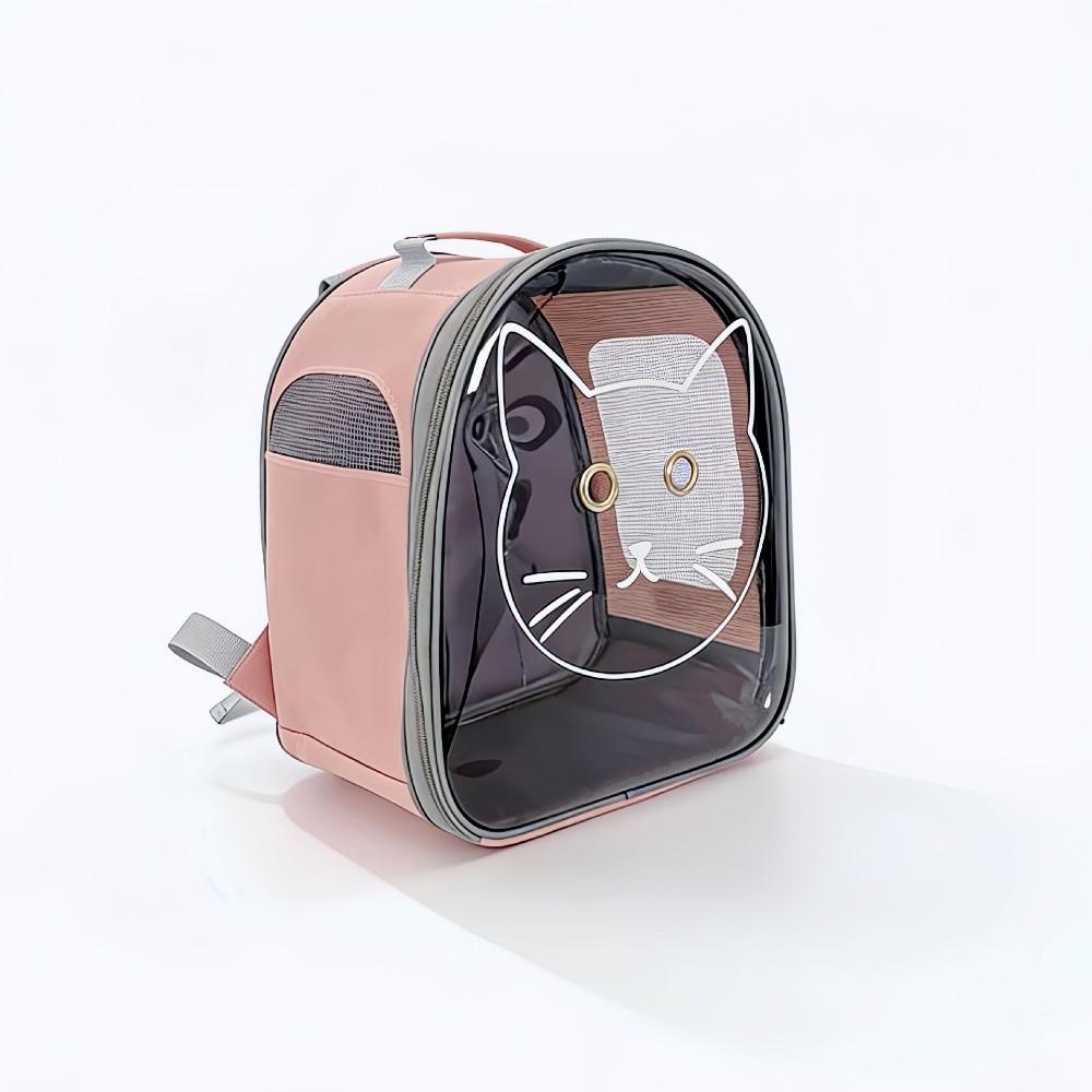 Breathable Pet Carrier Backpack Large Capacity Cat Transport Backpack  Outdoor Activities
