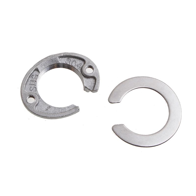 32mm/1.26'' C-Type Faucet Anti-loosing Nut Copper/Stainless Steel Tap Fixing Fitting Kit Faucet Accessories Sturdy