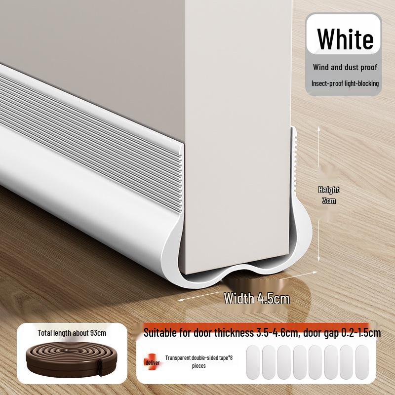 Door Gap Sealing Strip - Soundproof, Windproof, Leakproof, Air Deflector for Bedroom Doors