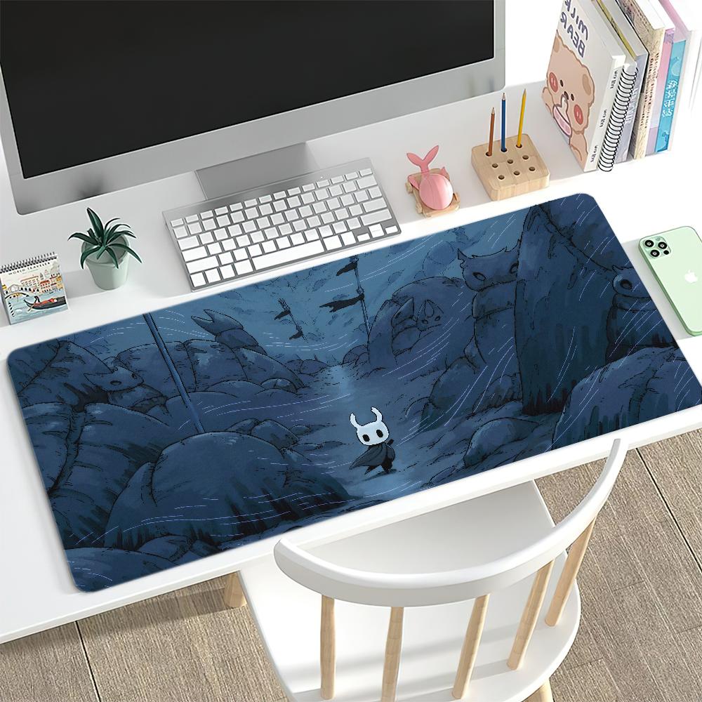 Game H-Hollow Knight Mouse Pad Desk Mat Large Non-slip Anti-fray Keyboard Ergonomic Office Rubber PC Home Custom