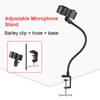 Microphone Bracket Flexible Bracket Adjustable Shaft Support Clamp On Desktop Microphone Stand Live Support Desktop