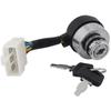 Acessórios para Gerador Fechadura Elétrica Chave de Ignição Interruptor de Partida Gerador a Gás (Preto) (1 pcs)