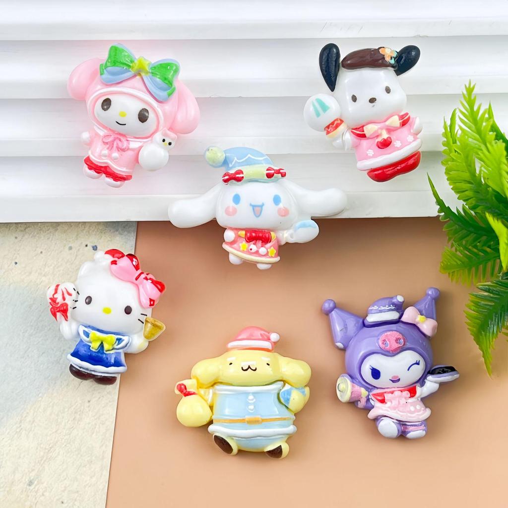 Sanrio Dancing Cartoon Resin Accessories: DIY Hair Clips, Phone Cases, Shoe Buckles, Bags, Keychains