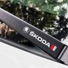 Vdrhn8 4Pcs Car Stickers, Window Wiper Decorative Stickers, Laser Waterproof, Suitable for Skoda Octavia   Kodiaya Kroya Kamia  Citigo