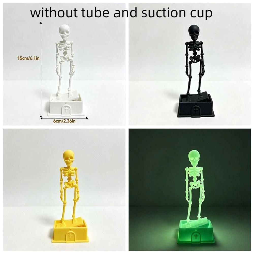 Luminous Fish Tank Dance Skull Bubbler Movable Skeleton Fish Tank Bubbler Aquatic Products