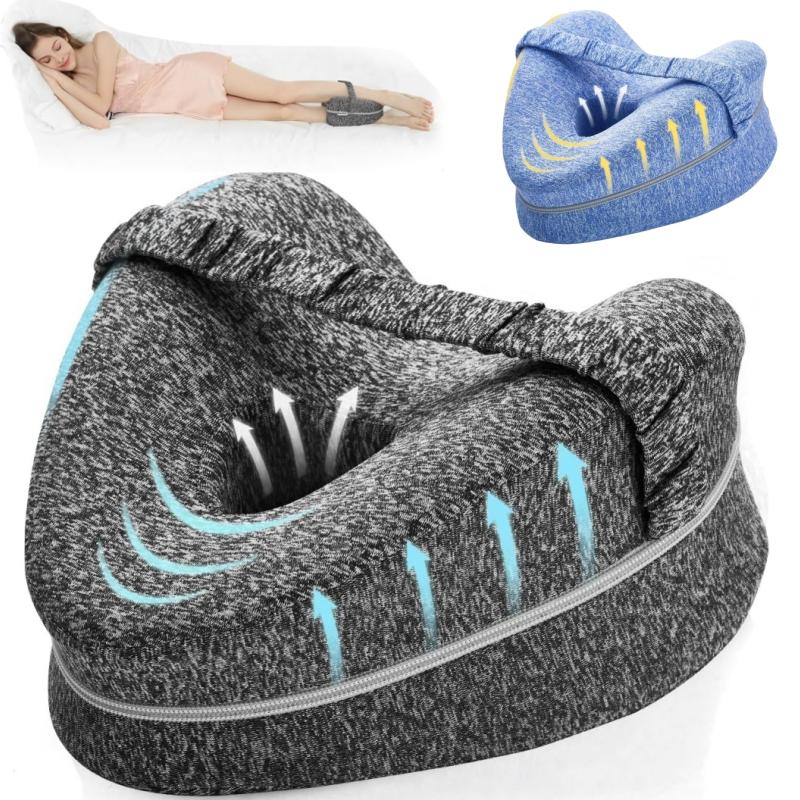 Leg Pillow Knee Pillow for Side Sleepers Leg Pillows for Sleeping Knee Cushion for Sleeping Suitable for Relieving Leg Knee Pain
