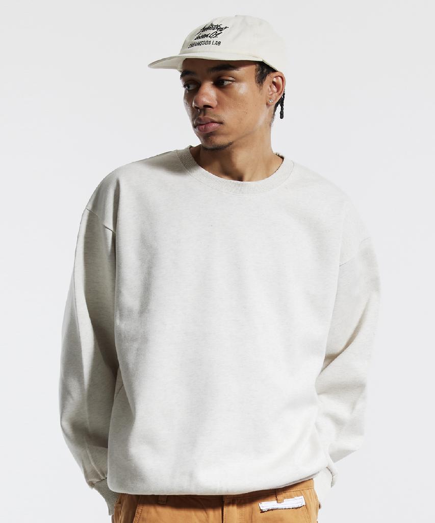 CREAM SODA LAB Blank All Season Sweatshirt Oatmeal