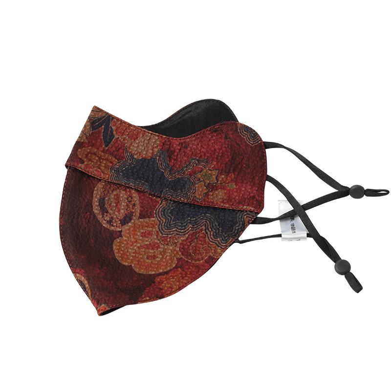 Yuyue Xiangyunsha Silk UV-Protective Women's Mask - Double Layer, Mulberry Silk, Eye Corner Protection, Light Luxury for Summer.