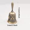 WTEMPO 1PC Retro Handcrafted Metal Cranked Bell Perfect for Dining Room Service and Wedding Christmas and Eid Celebration Bell Teasing Pet Bell
