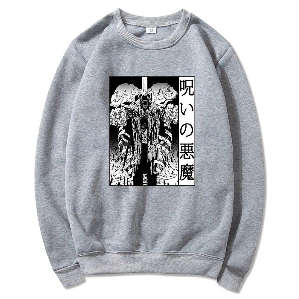 Felpe con cappuccio unisex Anime Chainsaw Felpa unisexga Diavolo della Maledizione Inverno 2022 Felpa unisex/da donna girocollo Primavera/Autunno Felpa con grafica Sudaderas