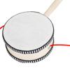 Orff 4-inch Traditional Rattle Drum Wooden Hand Drum Early Childhood Education Musical Toy Kids