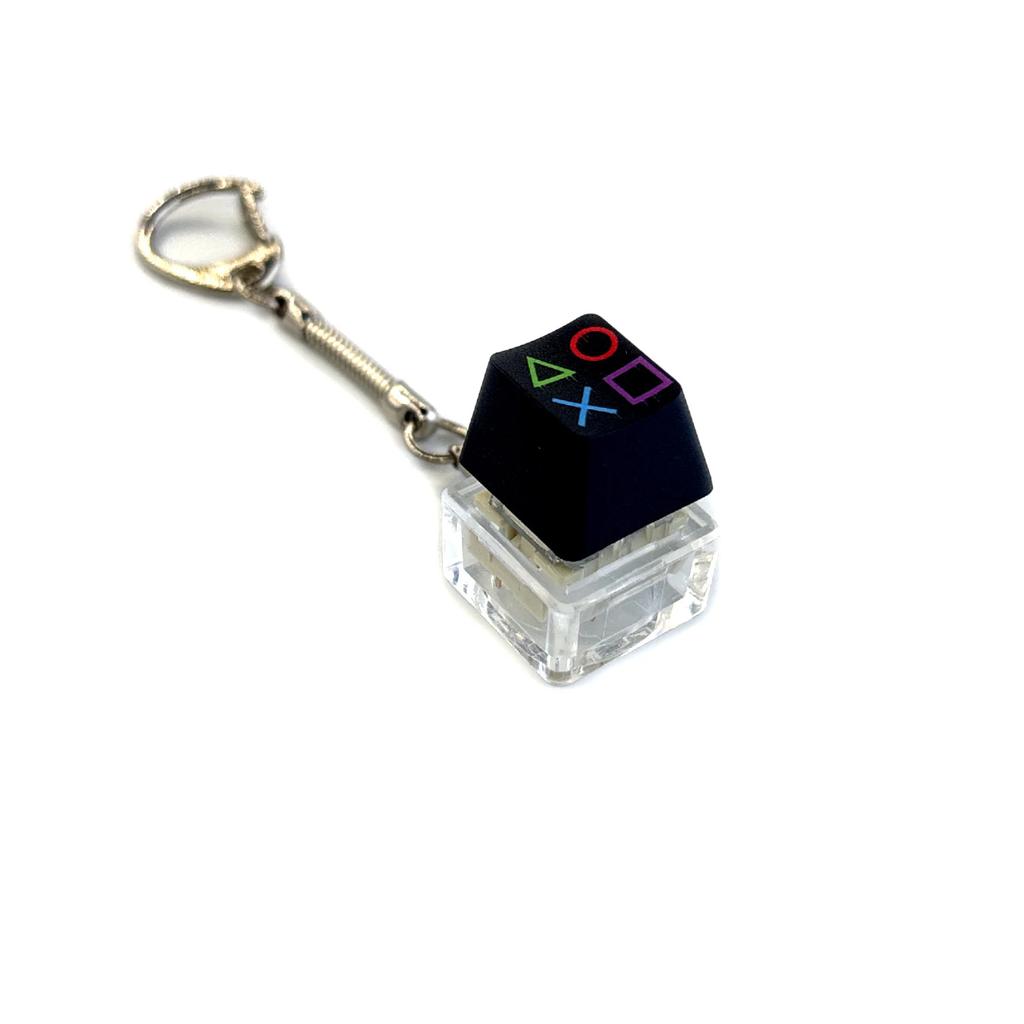 Decompression Keychain Mechanical Keyboard Button Keyring Fingertip Key Cap Pendant Antistress Toy