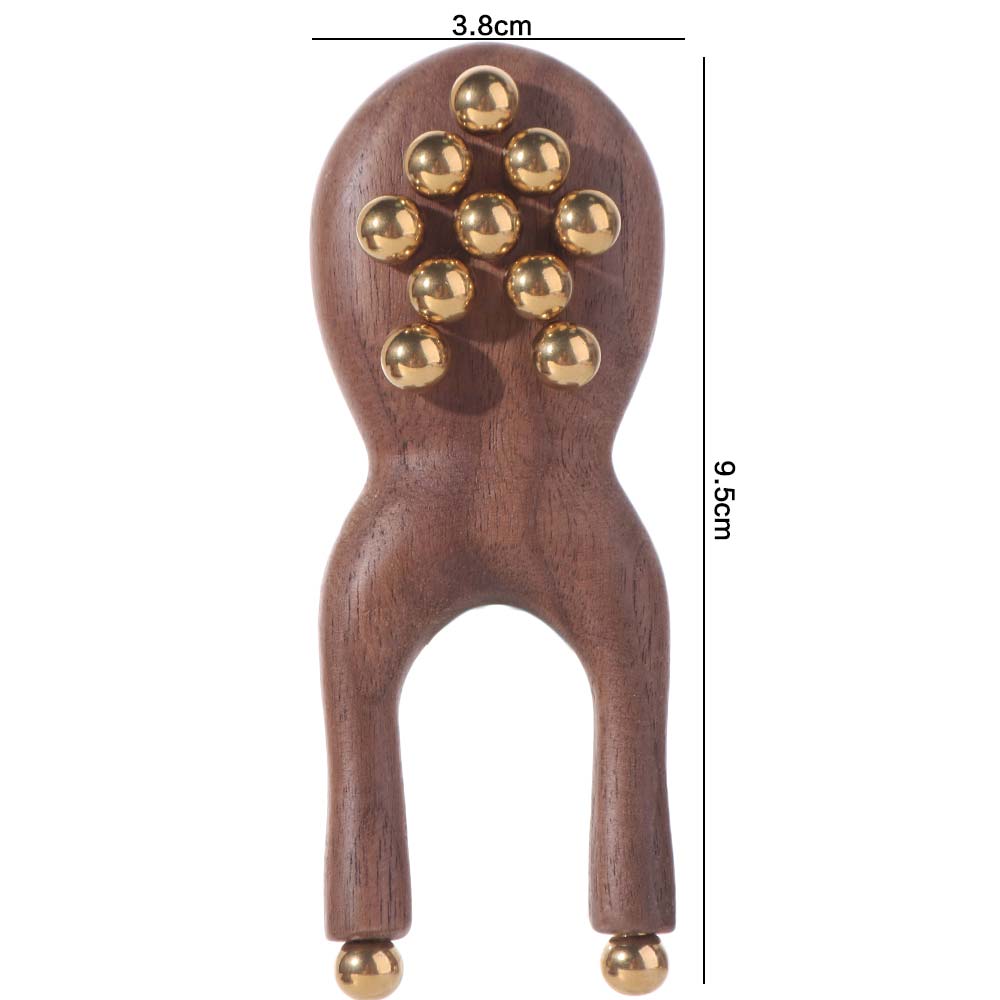 Antistatic Guasha Face Massager Tool Wooden Handle Wood Gua Sha Tool Skin Scraping