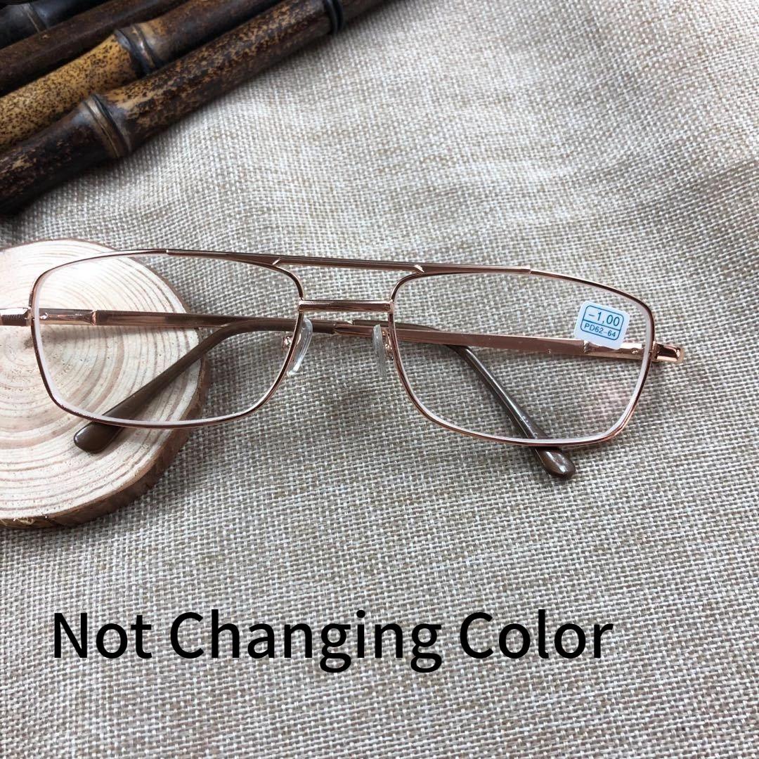 

1.0 To 4.0 Photochromic/flat Presbyopia Glasses Double Beam Metal Frame Can Be Used As Sunglasses 1.0