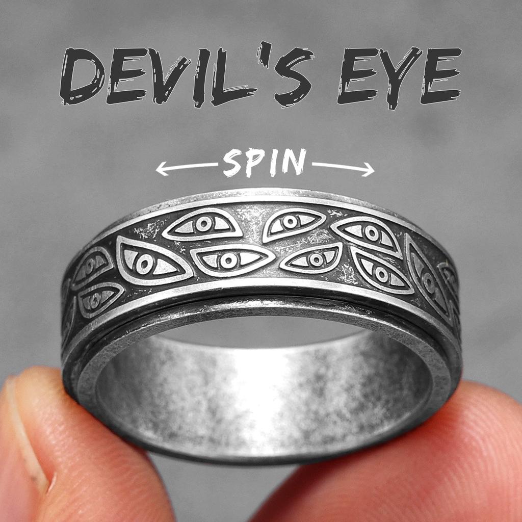 Inel pentru bărbați Ochi Multi Diavol Oțel Inoxidabil Punk Vintage Designer Lucruri Cool Accesorii Bijuterii de Modă Pentru Femei Cadou