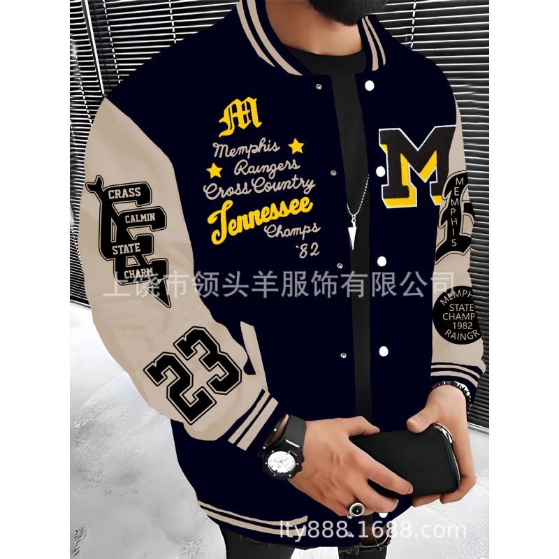 Mens Casual Hoodless Jacket Loose Fit Streetwear Style Outerwear Teens Adults