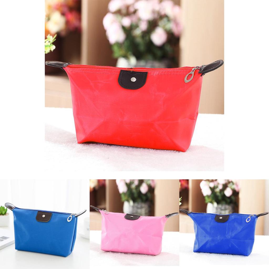 Dumpling Makeup Bag Foldable Travel Cosmetic Organizer With Handheld Design For On The Go Use