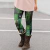 Women's Christmas Print Slim Fit Elastic Yoga Casual Pants