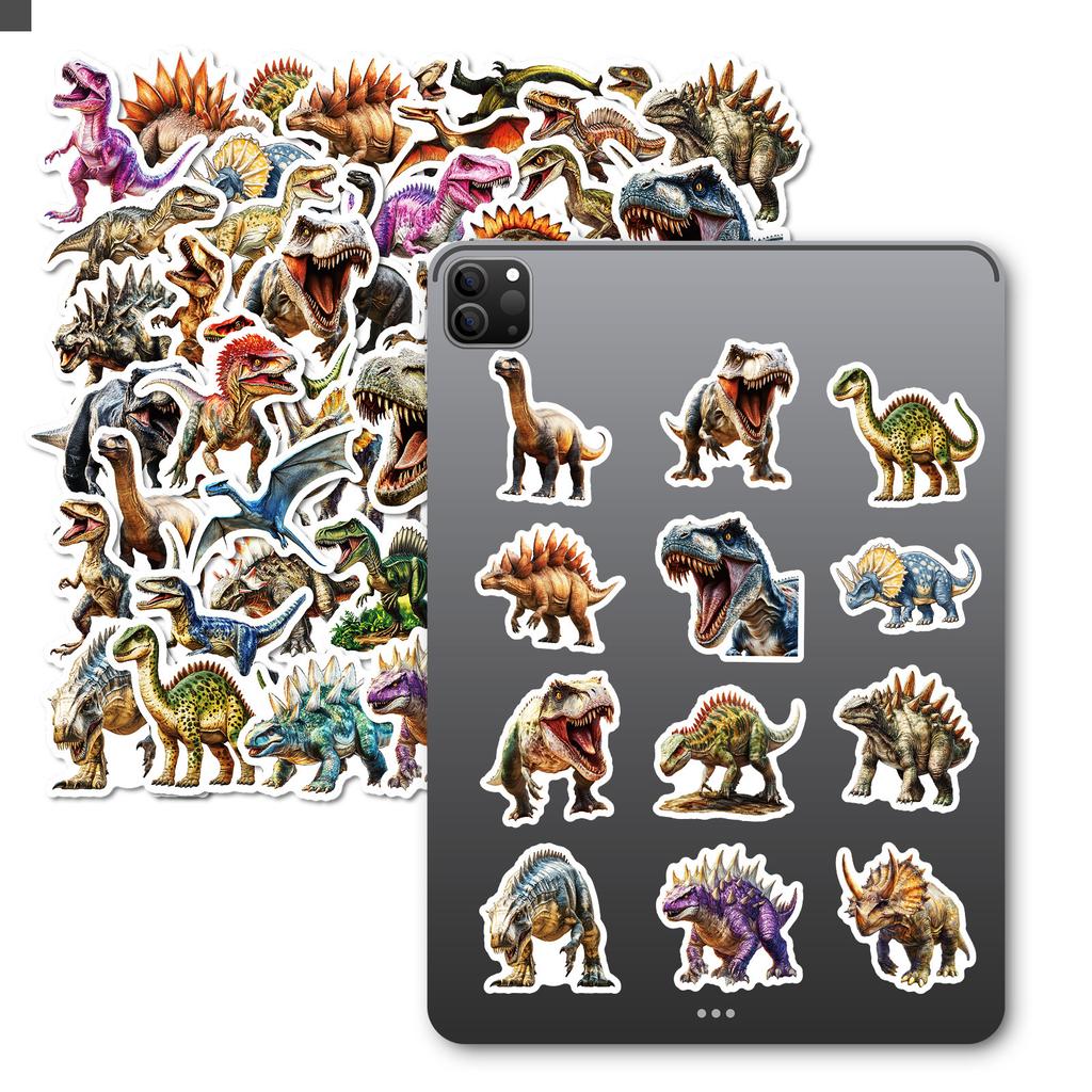 50 Jurassic World Dinosaur Tyrannosaurus Resurrection Stickers Horror Headphone Case Laptop Stickers