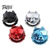 Engine Push Start Button Protector Bulldog Car Stop Cover, Ignition Switch Protective Ring Chrome Plated Shield for Start, Steering Wheel Decor,