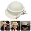 Fashion Wool Fedoras Caps Bowler Hat for Women 20S Flapper Costume Hat Cocktail Party Caps Elegant Winter Warm Round Hat