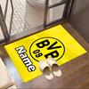 Custom Name Personalized Borussia Dortmund Print Carpet, Versatile Home Decor Rug, for Playroom, Apartment, Balcony, Entryway, Hallway Gift
