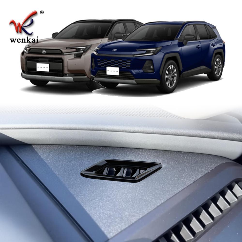 Custom Dashboard Air Vent Trim for 26 Overseas Toyota Rav4 Models Piano Black