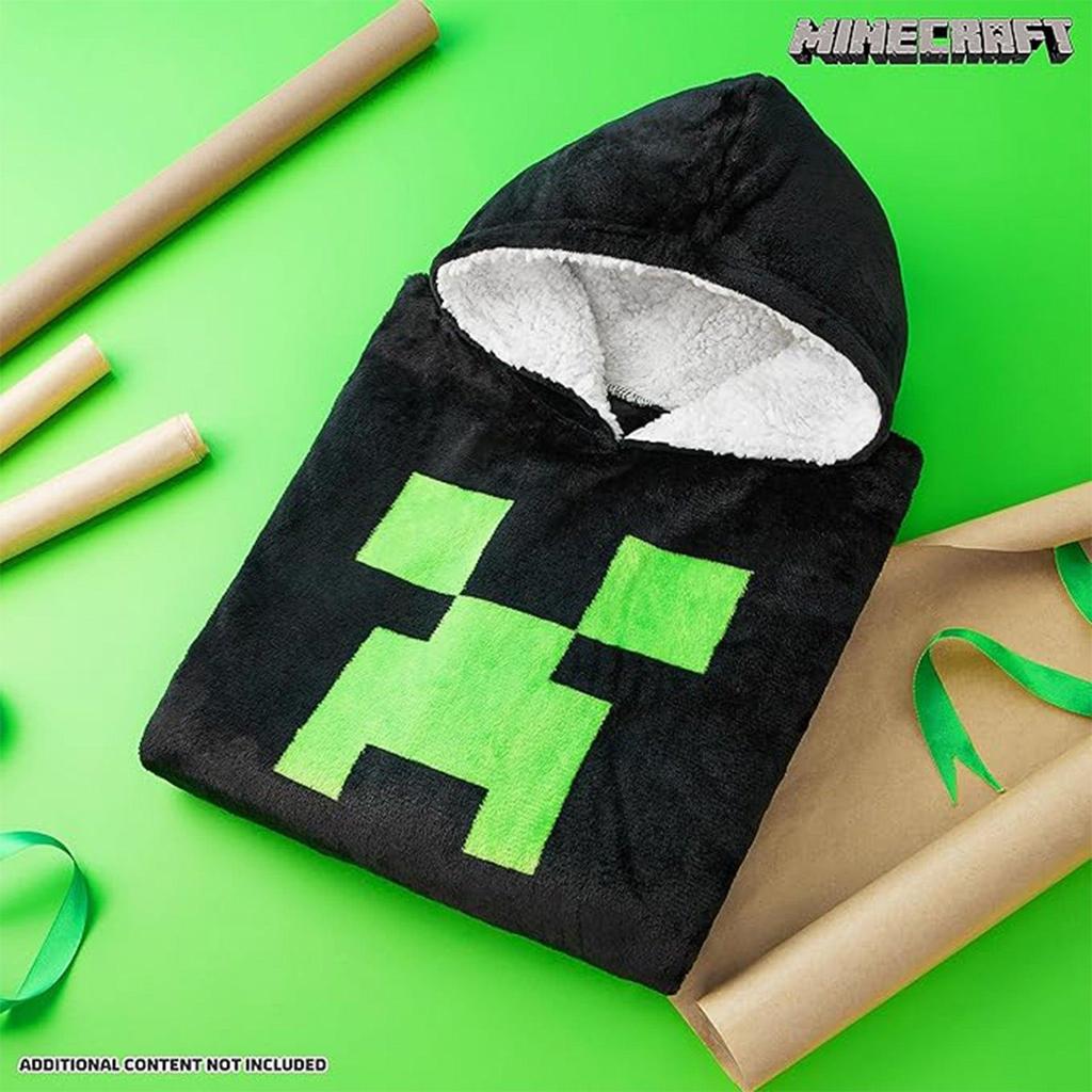 Minecraft Childrens/Kids Fleece Blanket Hoodie