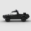 MOC Policejní auto SWAT Pick-up Klasické terénní vozidlo Model z kostek Stavebnice Technický Vánoční dárek Město Kreativní