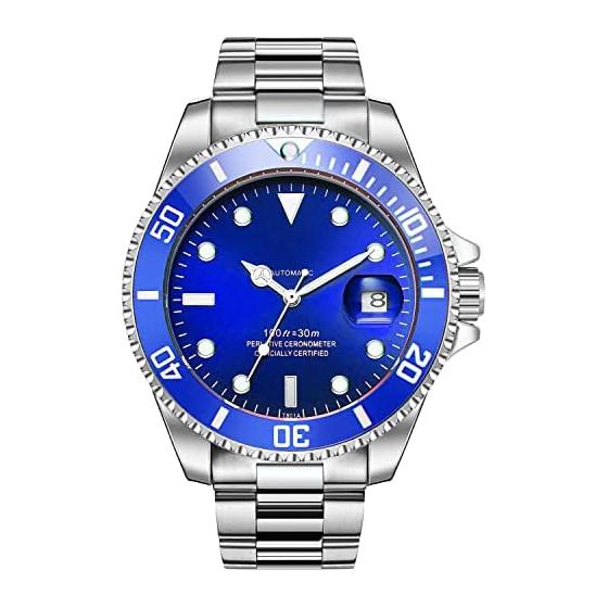 RORIOS Automatic Watch for Men Automatic Watch Mechanical Arm Watch Mechanical Date Display Analog Waterproof Rotating Bezel Luminous Luminous