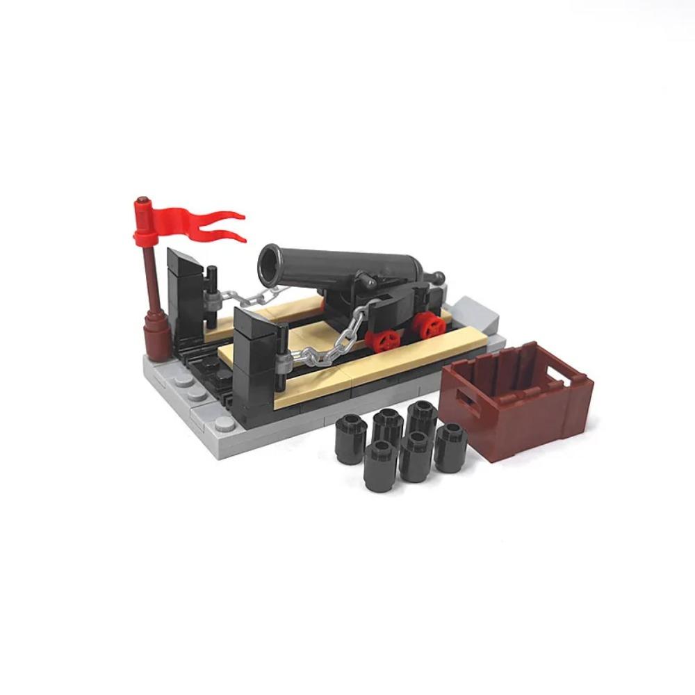 MOC Military Building Blocks Figure Napoleon Wars Soldier Accessories Weapon Cannon Sandbag Army Pirate Mini Brick gift X003 DIY