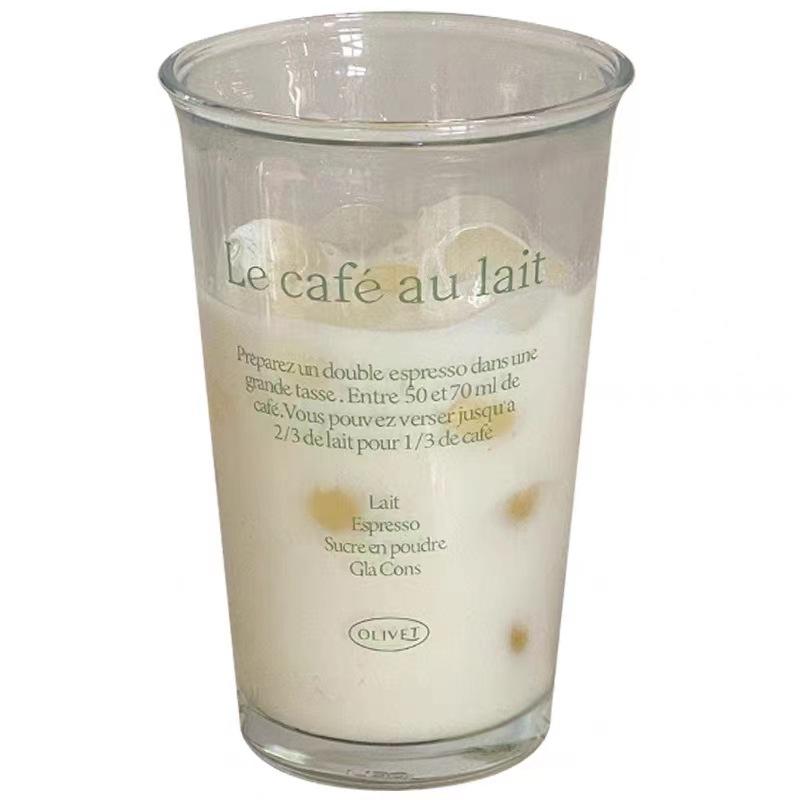 Meijiajing Korean Ins Style Glass Coffee Cup American Latte Cup Cold Brew Cup