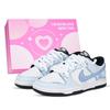 Dunk Black White, Ice Blue Star Sparkle Leather Abrasion Resistant Slip Resistant Low Top Skateboard Shoes Unisex HF5441-100(Team887-)